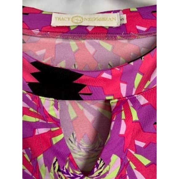 Tracy Negoshian Barbie Pink Printed Oversized XS Knee Length Womens Dress - Picture 2 of 7